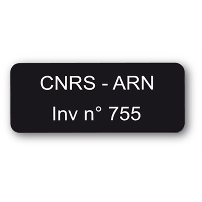 destructible secure black asset label cnrs arn reference en