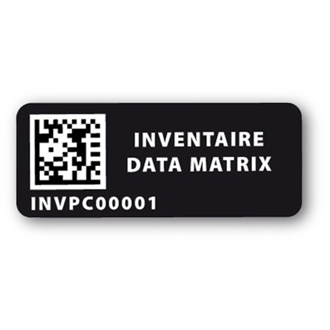 etiquette infalsifiable data matrix securisee noire