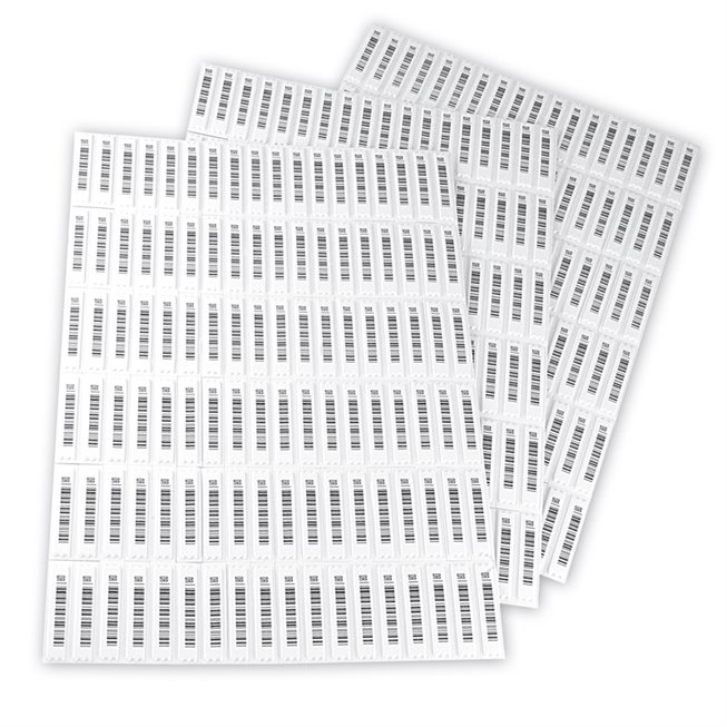 paquet etiquettes antivol magneto acoustique en code barre