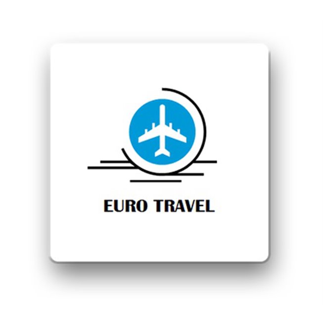 personnalised blank radio frequency anti theft label euro travel logo en