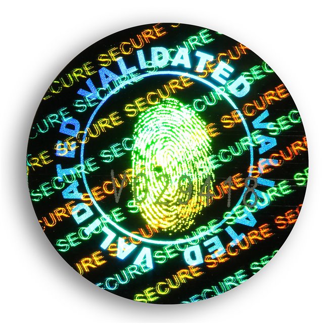 hologramme rond avec empreinte milieu hologramme rond avec empreinte milieu
