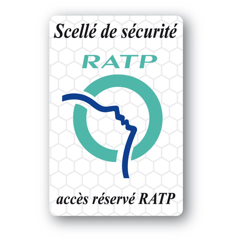 custom tamper evident security seal ratp en
