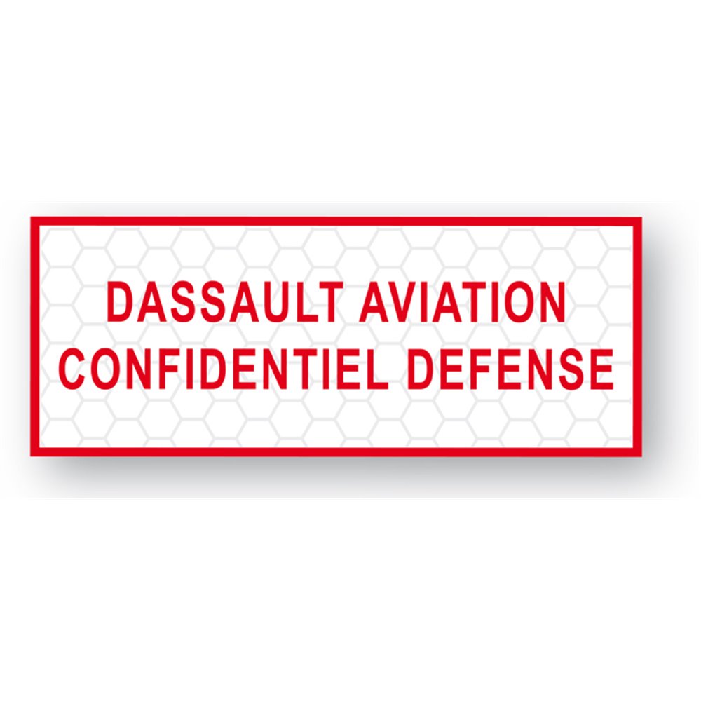 etiquette scelle securite anti effraction personnalisee dassault aviation