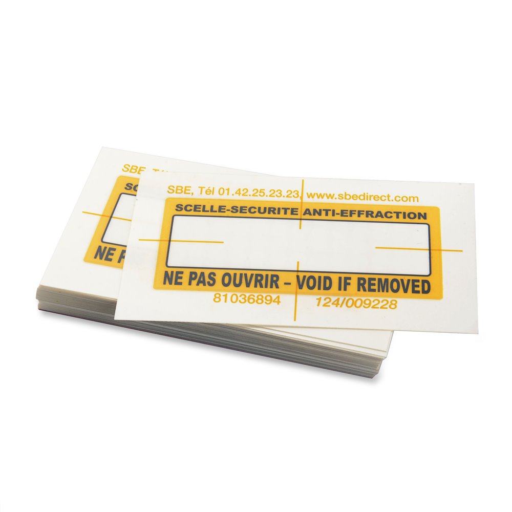 Scellé-sécurité SBE ultrafin anti-effraction standard scelle securite anti effraction standard pour document