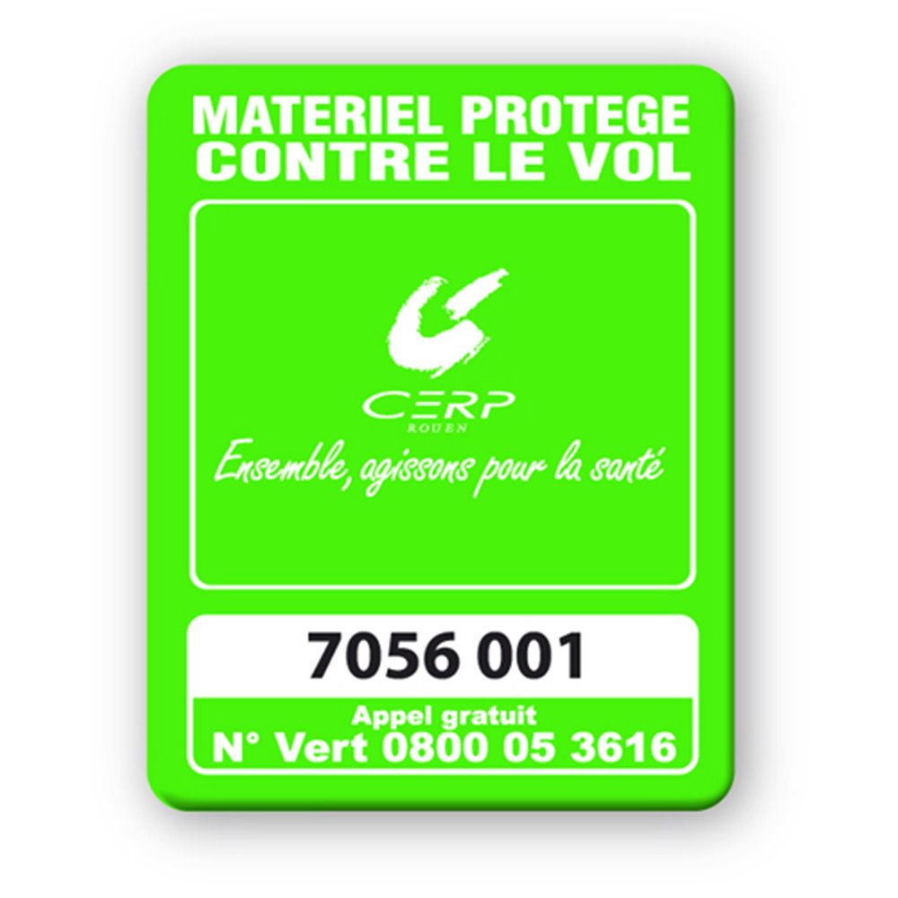 green fluo security tag cerp logo reference en
