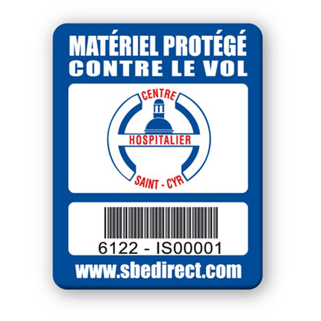 marquage antivol logo centre hospitalier saint cyr code barre marquage antivol logo centre hospitalier saint cyr code barre