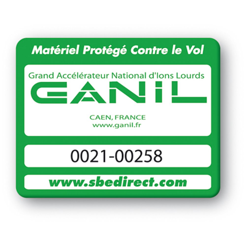 green security tag with ganil logo reference en