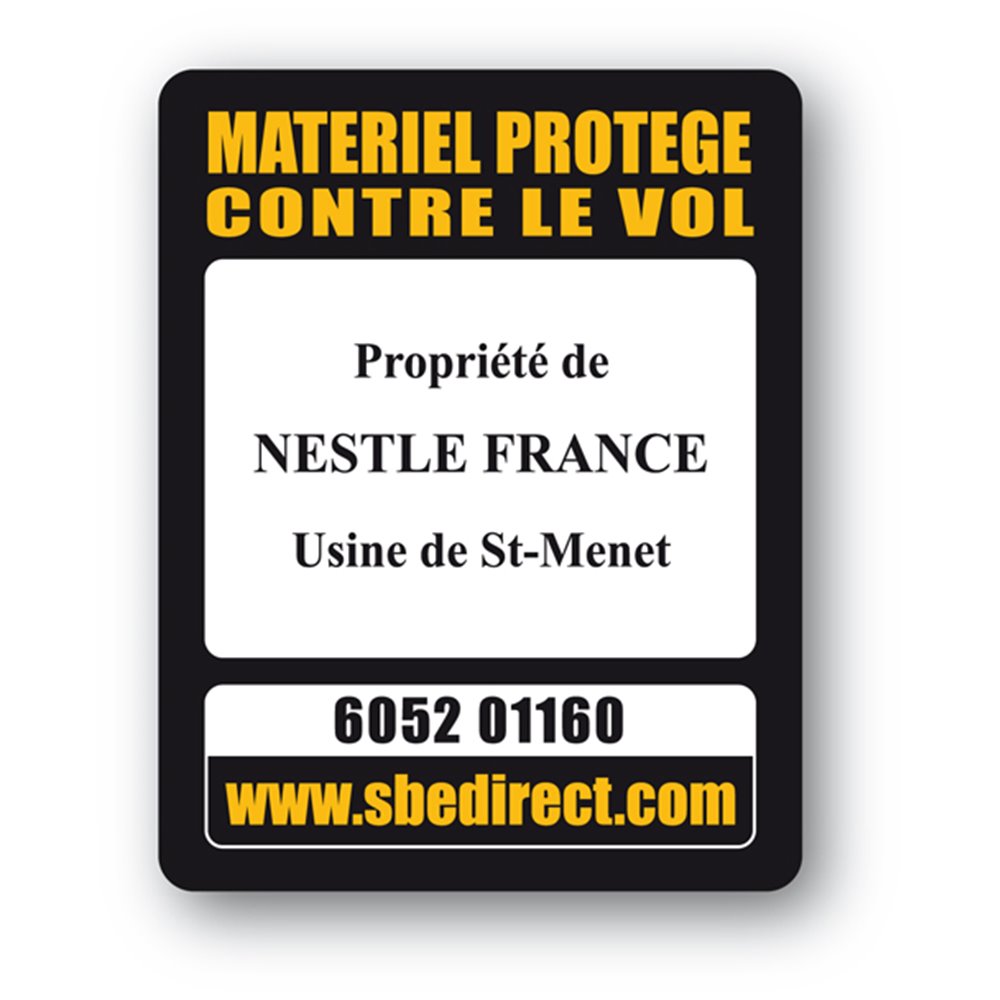 SBE Laptop Security Tag, black text print sbe laptop security tag black text print en