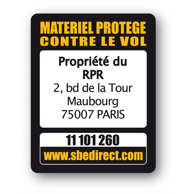 plaque inviolable antivol personnalisee rpr properiete reference plaque inviolable antivol personnalisee rpr properiete reference