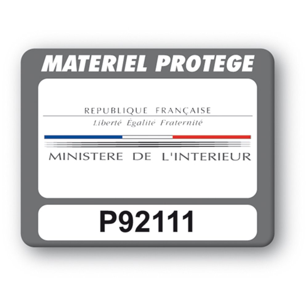 custom strong tamper proof asset tag ministere interieure reference en