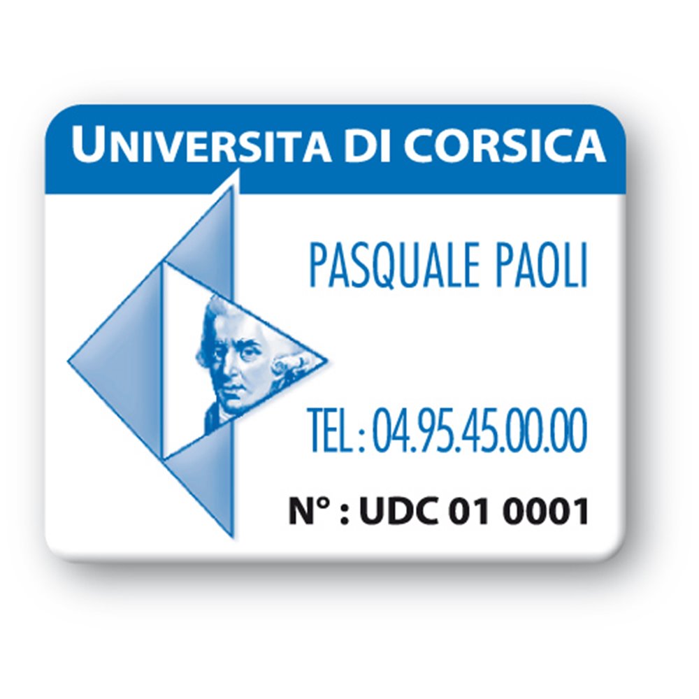 custom strong tamperproof asset tag universita di corsica logo en
