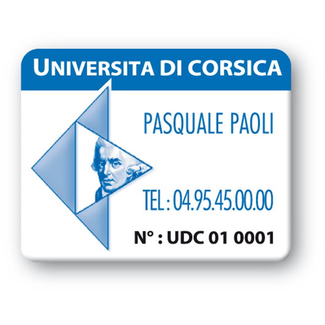 custom strong tamperproof asset tag universita di corsica logo en
