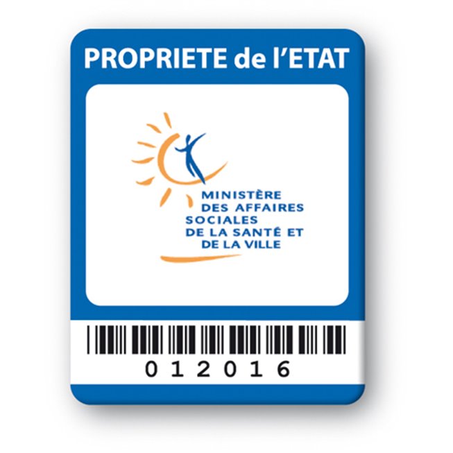 plaque inviolable personnalisee properiete etat codebarre  plaque inviolable personnalisee properiete etat codebarre
