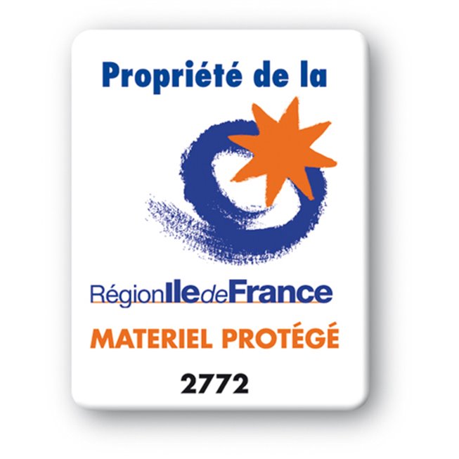 plaque inviolable personnalisee logo region ile de france  plaque inviolable personnalisee logo region ile de france