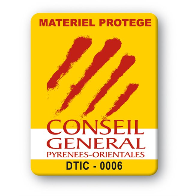 plaque inviolable personnalisee logo conseil general  plaque inviolable personnalisee logo conseil general