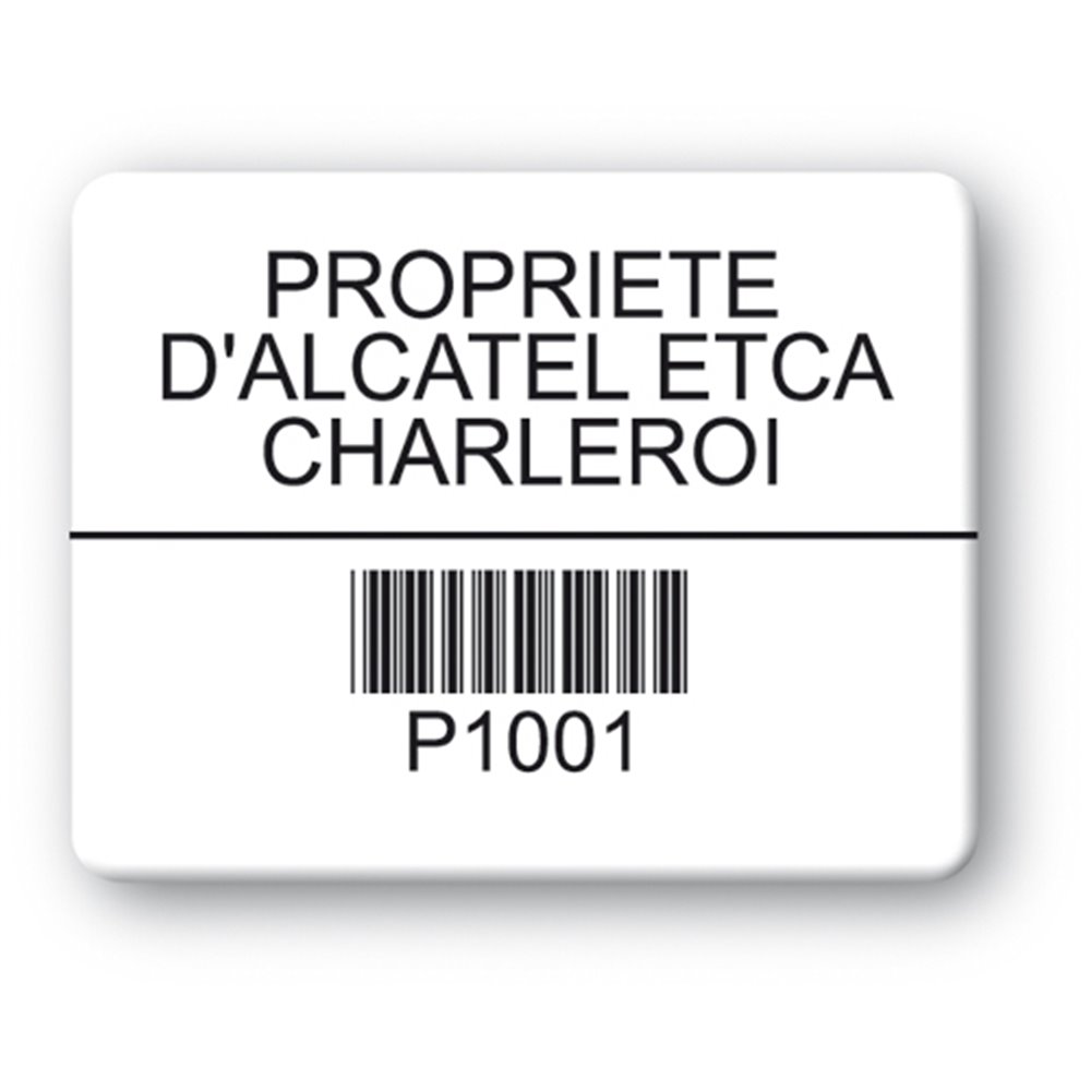 Plaque Inviolable SBE impression noire Plaque Inviolable SBE impression noire