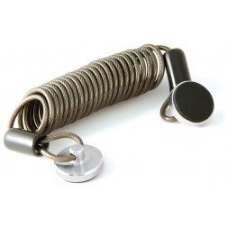 Câble De Sécurité Rétractable Avec Télécommande – Antivol Anti-perte En Acier, Système D’attache Polyvalent – Longueur 1m – 2 Pièces