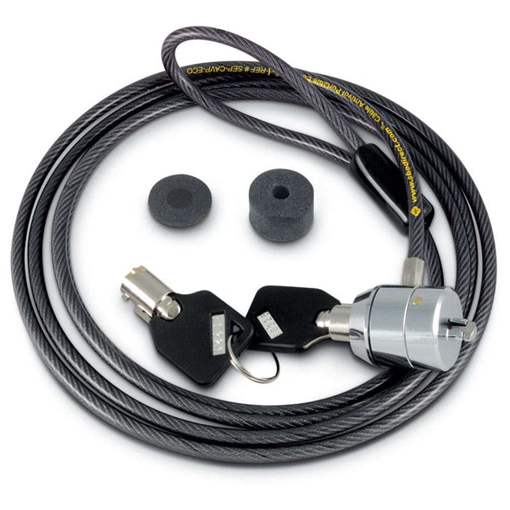Câble antivol PC éco cable antivol portable eco avec cles