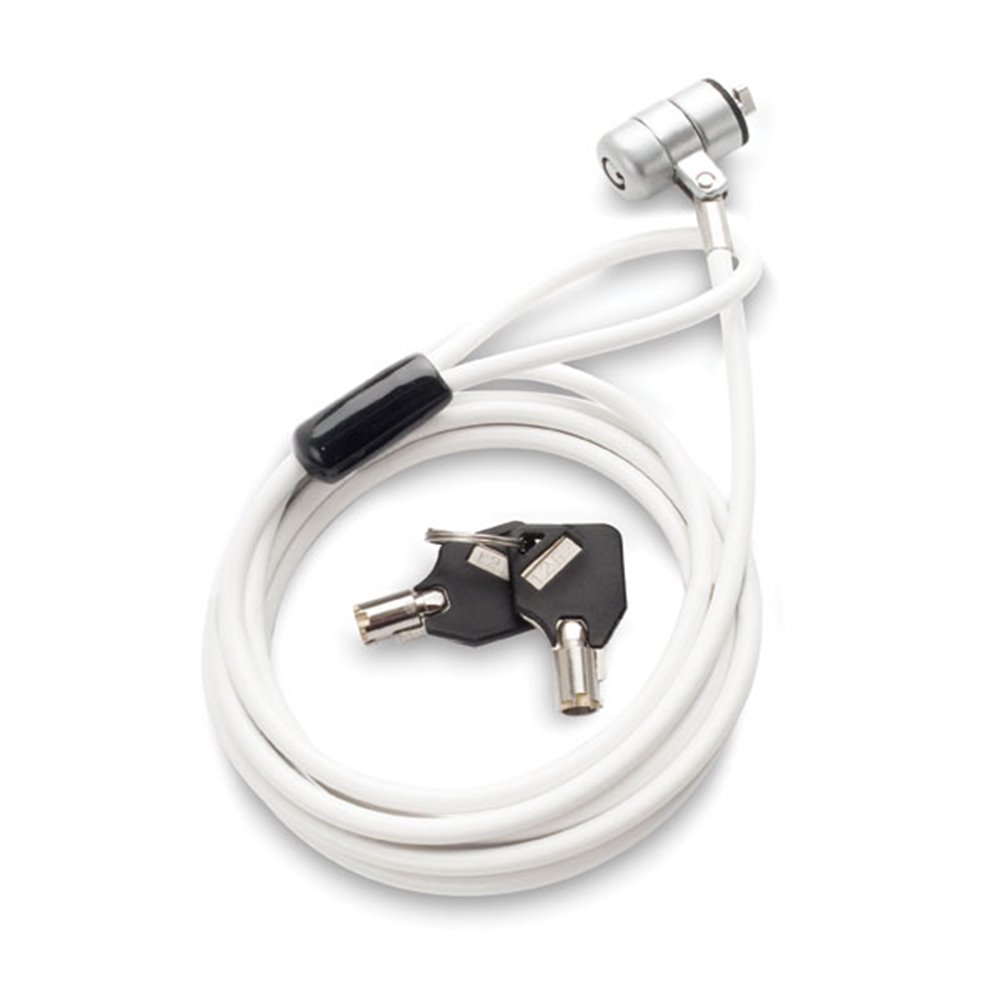 cable antivol pc eco blanc & cles
