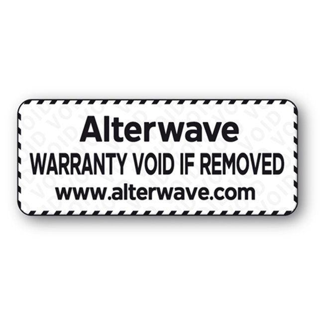 anti fraud polyester black print void label en