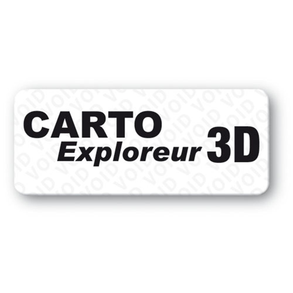 custom anti fraud polyester black print void label carto exploreur en