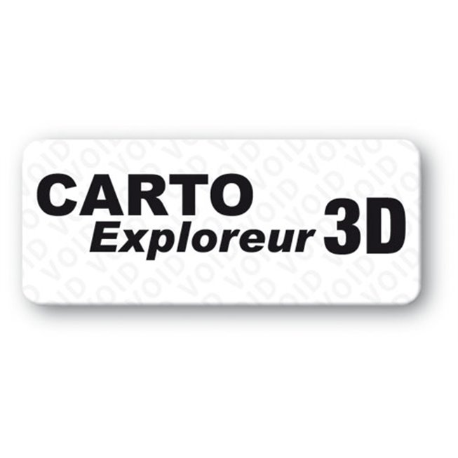 etiquette anti fraude polyester void personnalisee carto exploreur 