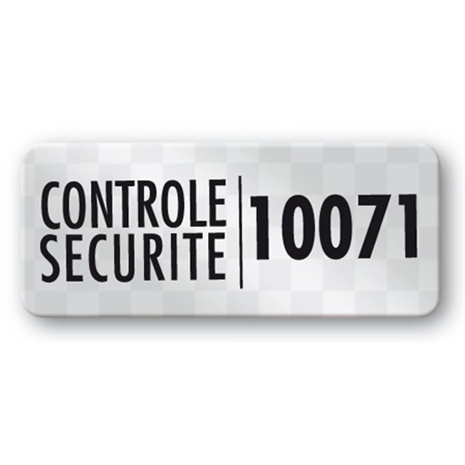 etiquette anti fraude void impression noire personnalisee control securite