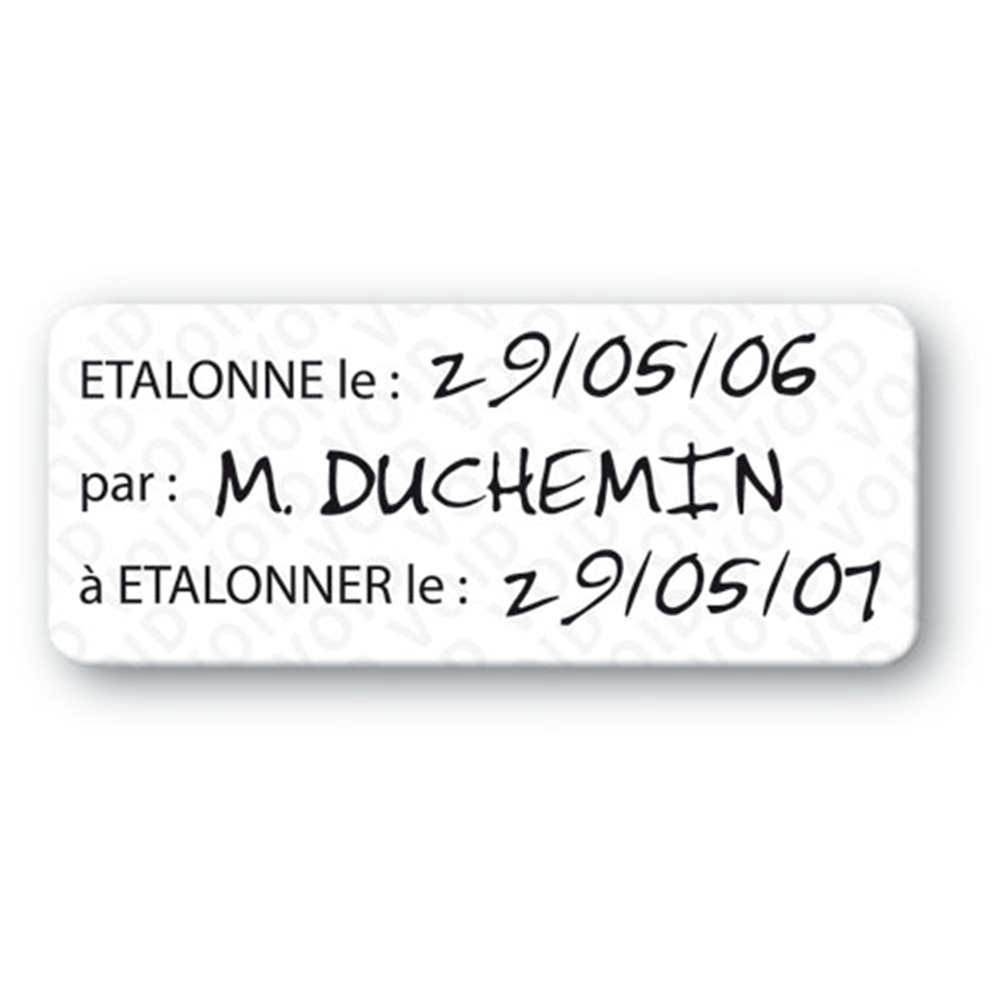 custom anti fraud polyester black print void label en 