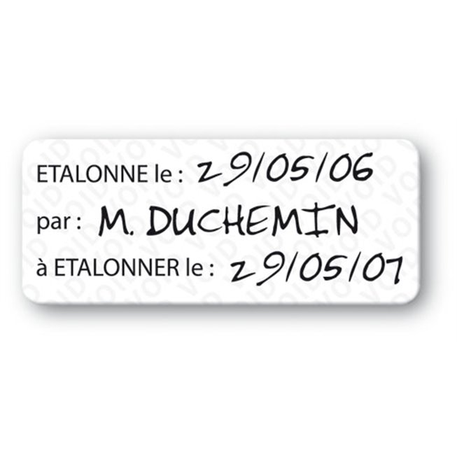 custom anti fraud polyester black print void label en 