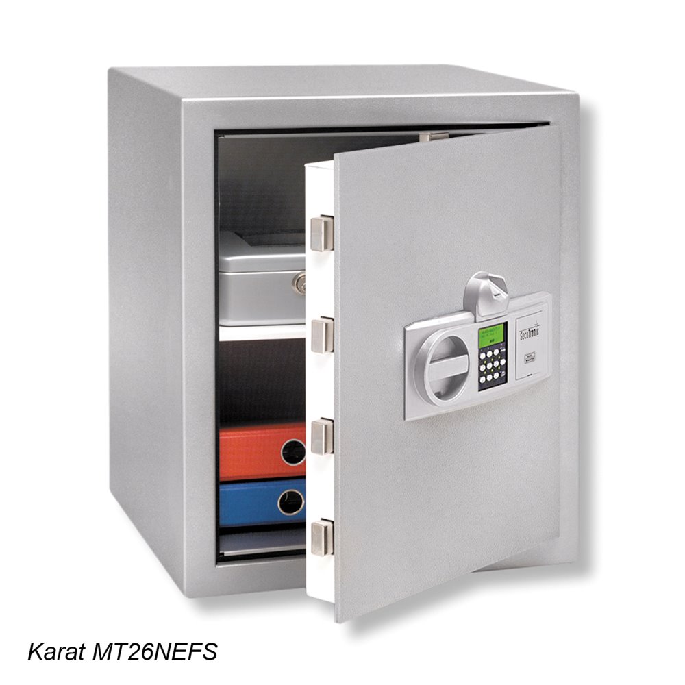 Coffre-fort ignifuge KARAT coffre fort blinde karat gris