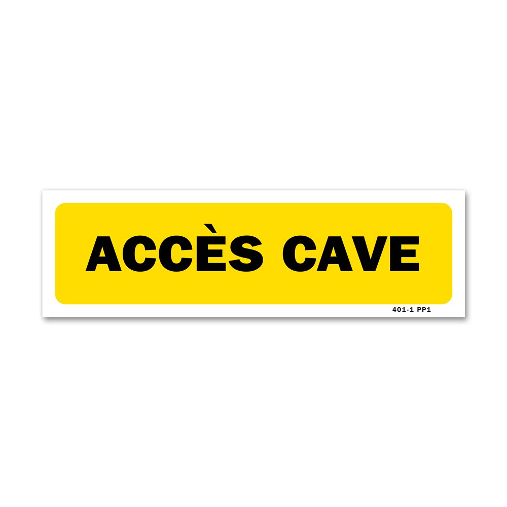 Indication sign "Cellar entrance" Panneau indication "accès cave"