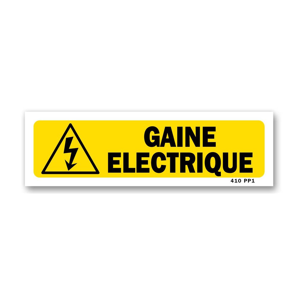 Panneau indication "gaine électrique"
