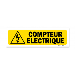 Panneau indication "compteur électrique"