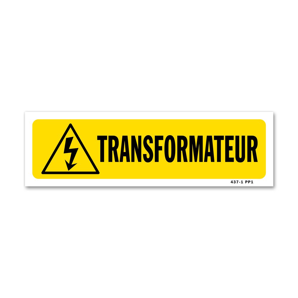 Indication sign "Transformer" Panneau indication "transformateur"