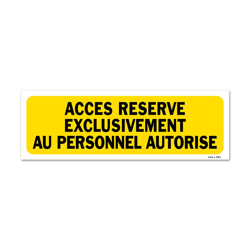 Indication sign with picture "Authorized personnel" Indication sign with picture "Authorized personnel" Panneau indication picto "personnel autorisé"