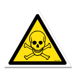 Panneau danger picto matières toxiques