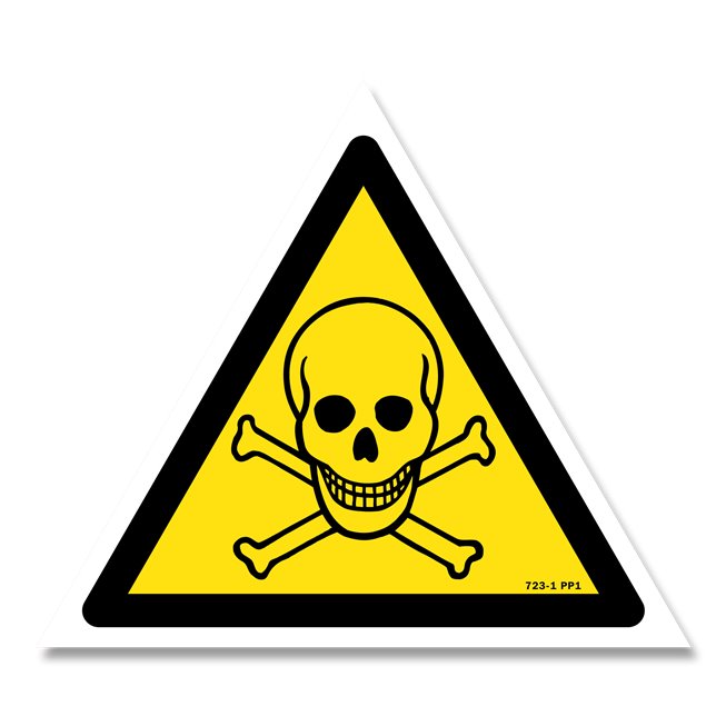 Panneau danger picto matières toxiques