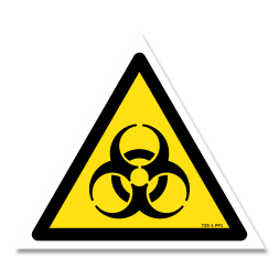 Panneau danger picto risques biologiques