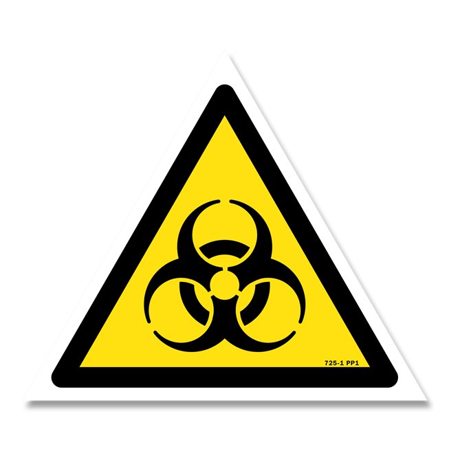 Panneau danger picto risques biologiques