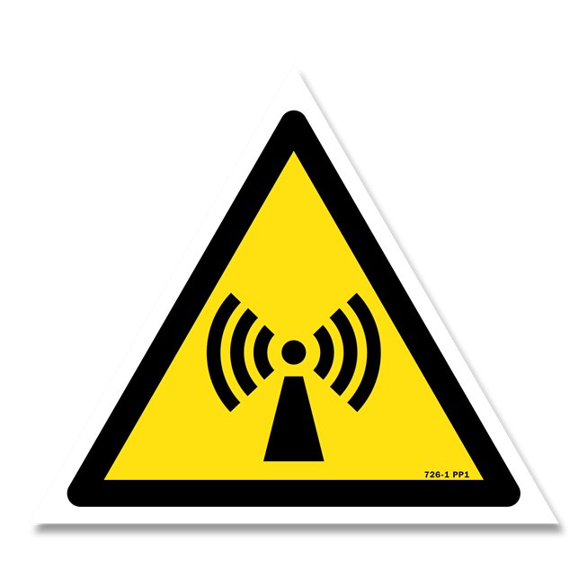 Panneau danger picto radiations non ionisantes
