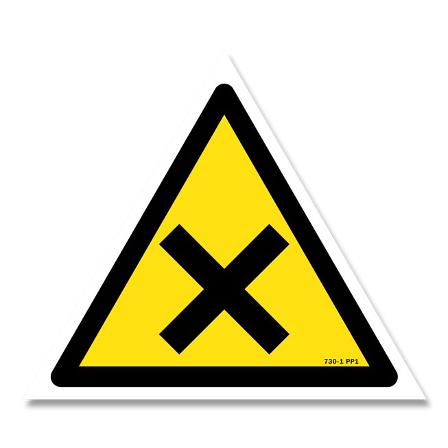 Panneau danger picto matières nocives