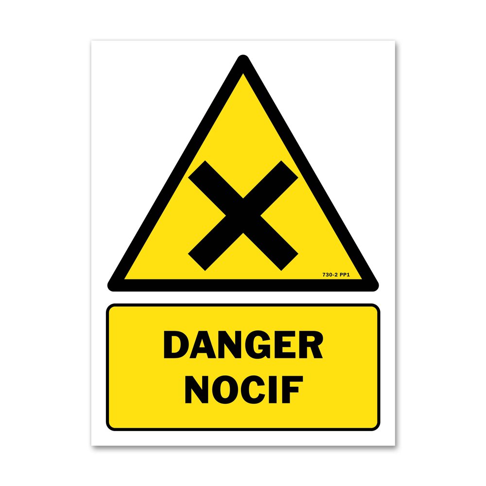 Panneau danger picto matières nocives