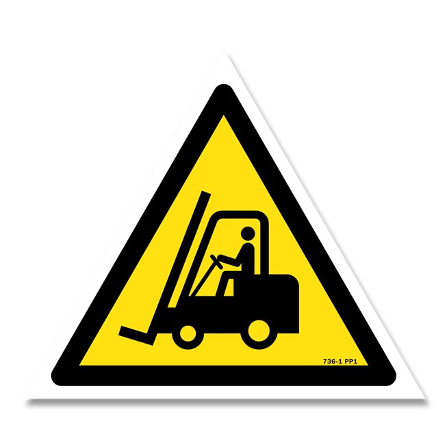 Panneau danger picto véhicules de manutention
