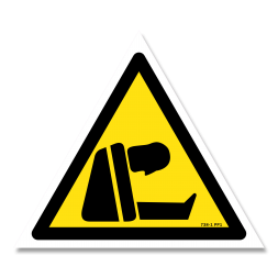 Panneau indication picto risque d'asphyxie