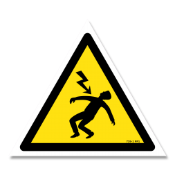 Panneau danger picto foudroye danger électrique