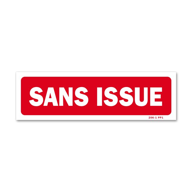 Panneau avertissement "sans issue"