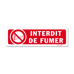 Panneau Interdiction Interdit De Fumer Sur Sbe Direct