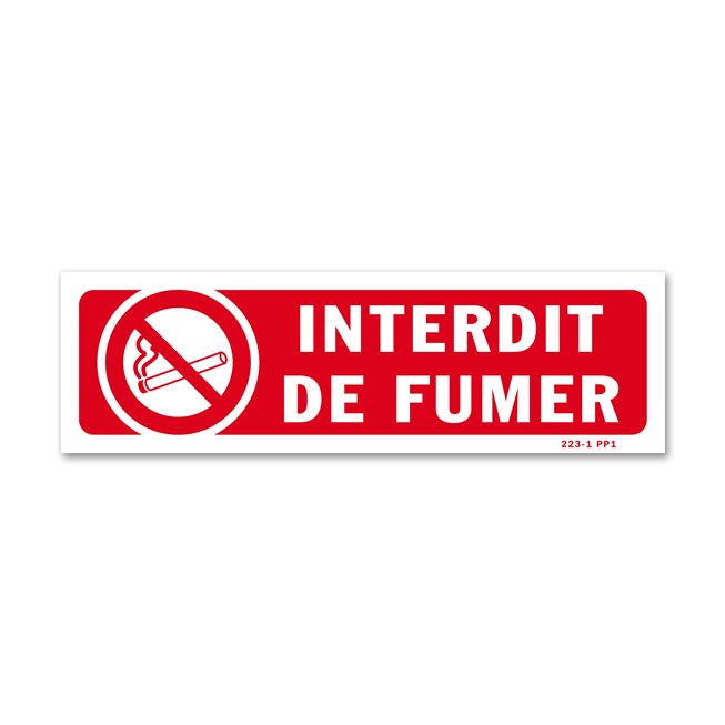 Panneau interdiction picto "interdit de fumer"