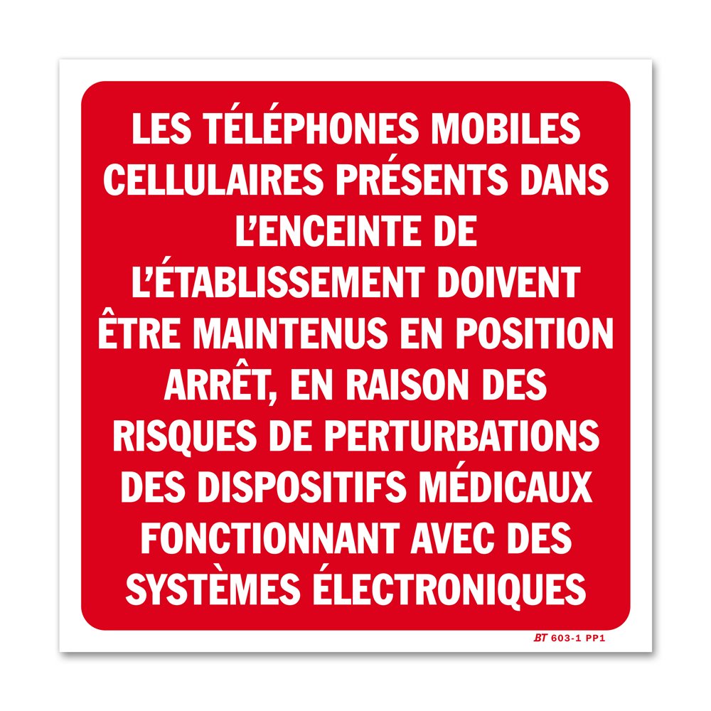 Panneau avertissement "téléphone à l'arrêt hopitaux" Panneau avertissement "téléphone à l'arrêt hopitaux"