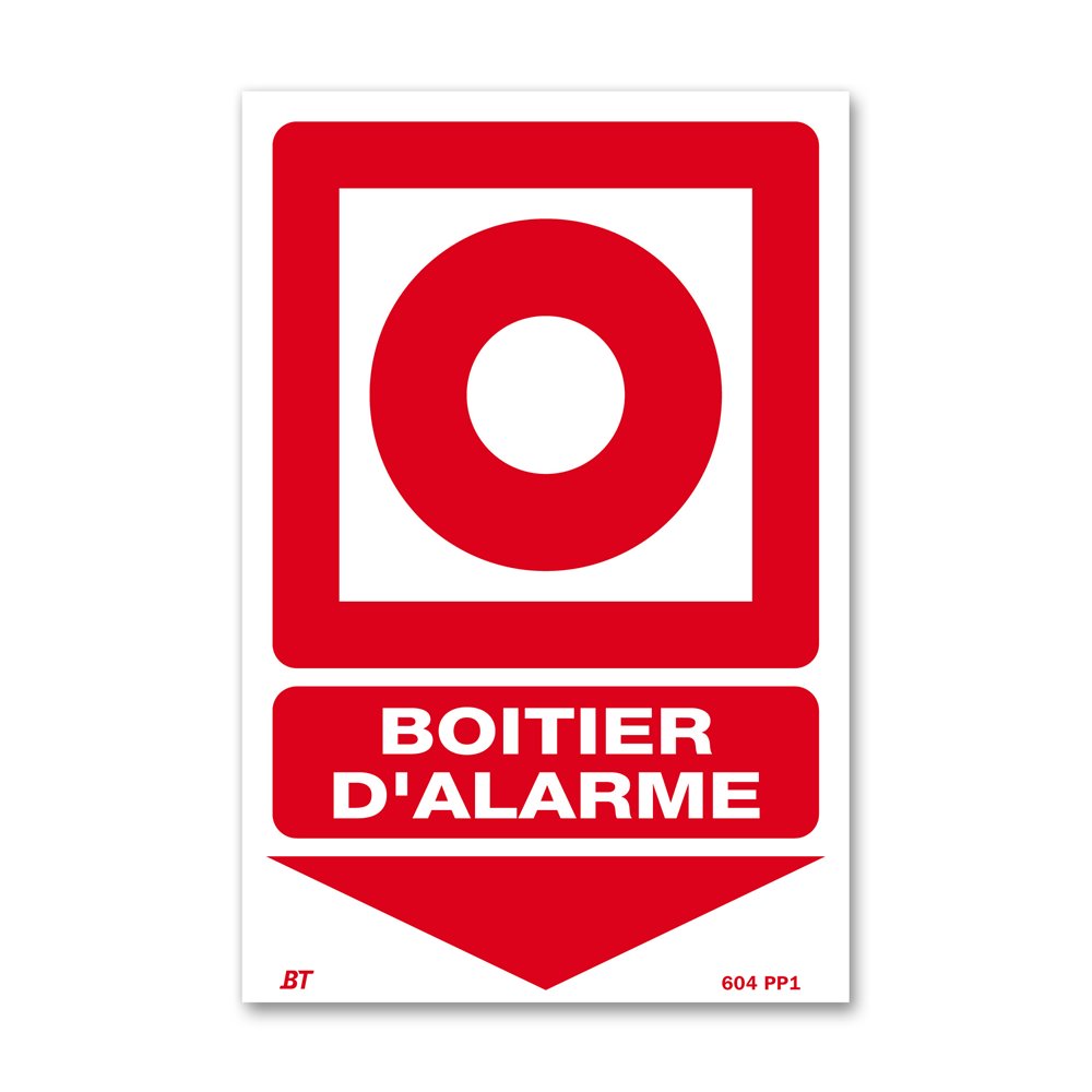 "Fire alarm picto" warning sign Panneau avertissement picto "alarme incendie"